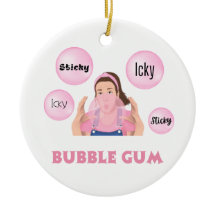 Stick Icky, Stick Icky Bubblegum Mme RachOrnament