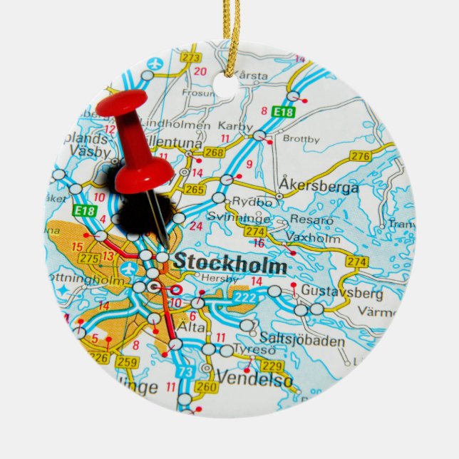 Décoration En Céramique Stockholm, Suède (Devant)