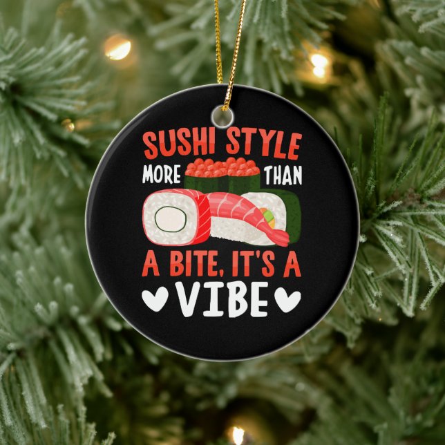 Décoration En Céramique Style de sushi plus qu'une bouchée (Arbre)