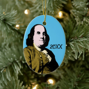 Décoration En Céramique Style Pop Art de Benjamin Franklin