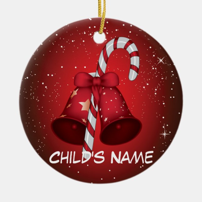 Décoration En Céramique Sucre de canne Bells (Devant)