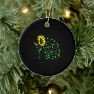 Décoration En Céramique Sunflower Kidney Maladie de sensibilisation Cadeau