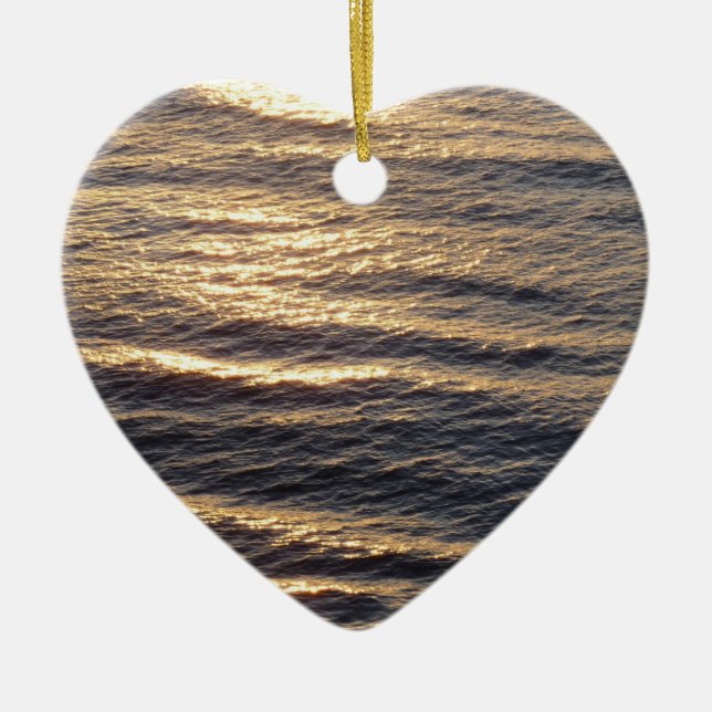 Décoration En Céramique Sunrise on Ocean Waters (Devant)