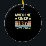 Décoration En Céramique Super depuis 1987 Anniversaire<br><div class="desc">1</div>