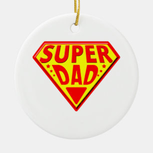 Décoration En Céramique Super Papa - Bonne Fête des pères