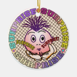 Décoration En Céramique Surprised Face 