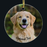 Décoration En Céramique Sweet golden Retriever<br><div class="desc">Sweet Golden Retriever Dog</div>