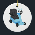 Décoration En Céramique Sweet Ride<br><div class="desc">Accentuer un projet de sac de voyage pour fauteuil roulant.</div>