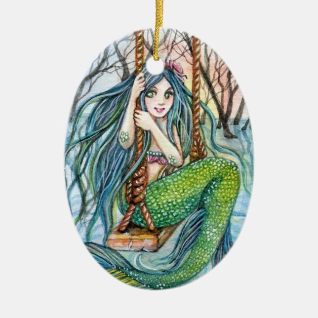 Décoration En Céramique Swing - Mermaid Art (Devant)