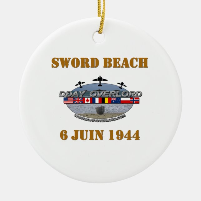 Décoration En Céramique Sword Beach 1944 (Devant)