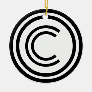 Décoration En Céramique Symbole de copyright
