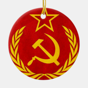 Décoration En Céramique symbole de Russe de communisme