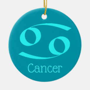 Décoration En Céramique Symbole du diaphragme solaire du cancer
