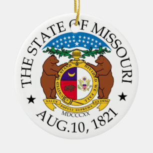 Décoration En Céramique Symbole du Missouri