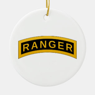 Décoration En Céramique Symbole militaire du RANGER de l'Armée - retour P