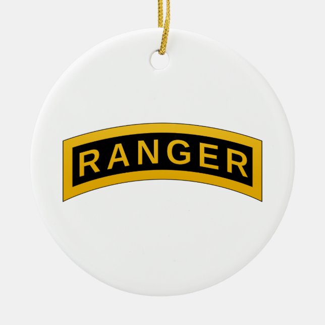 Décoration En Céramique Symbole militaire du RANGER de l'Armée - retour PE (Devant)