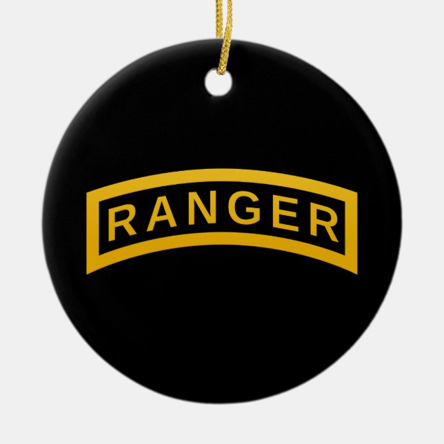 Décoration En Céramique Symbole militaire du RANGER de l'Armée - retour PE (Devant)