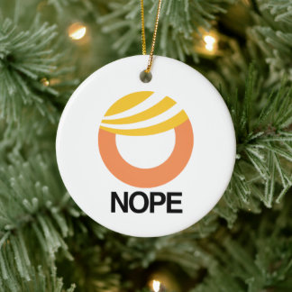 Décoration En Céramique SYMBOLE TRUMP - NOPE — Conception anti-Trump - - P