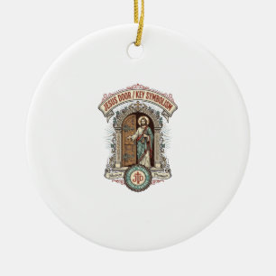 Décoration En Céramique Symbolisme de la clé de la porte de Jésus Symbolis