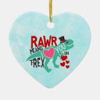 T-Rex dans un Top Hat Rawr signifie que je t'aime