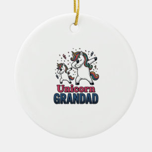 Décoration En Céramique T-shirt à motif de gravure vintage de grand-père l