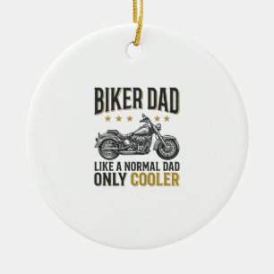 Décoration En Céramique T-shirt citation moto vintage Biker Papa_1