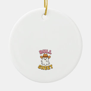 Décoration En Céramique T-shirt drôle vintage cowboy fantôme mignon Bull S