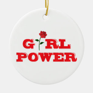 Décoration En Céramique T-shirt Girl Power - Femmes féministes fantastique