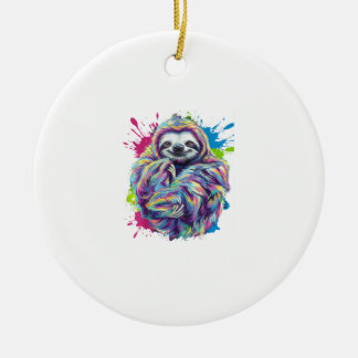 Décoration En Céramique T-shirt graphique drôle d'art animal mignon paress
