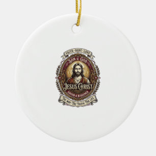 Décoration En Céramique T-shirt graphique Jésus Antiques Heirloom Art chré