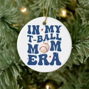 Décoration En Céramique T-Shirt In My T-Ball Mom Era Tee-Ball Mom pour la 