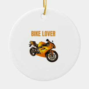 Décoration En Céramique T-Shirt Moto pour Amateur de Vélo Vêtement pour