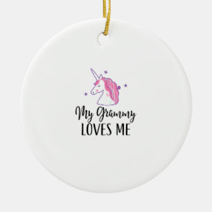 Décoration En Céramique T-shirt pour enfants Mon Grammy m'aime Licorne Pet