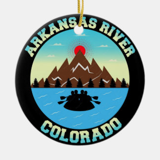 Décoration En Céramique T-Shirt Vecteur Aventure Arkansas River Colorado