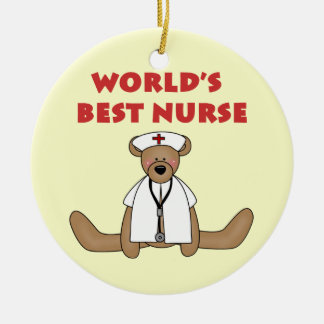 Décoration En Céramique T-shirts et cadeaux de Bear World's Best Nurse