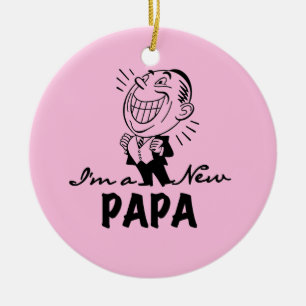 Décoration En Céramique T-shirts et cadeaux pour papa nouveau souriant