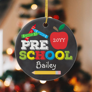 Décoration En Céramique Tableau Noir Coloré de Souvenir de Maternelle pour