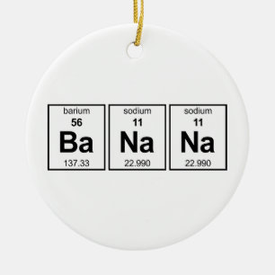 Décoration En Céramique Tableau périodique de banane