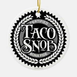 Décoration En Céramique Taco Snob - amant amusant du taco