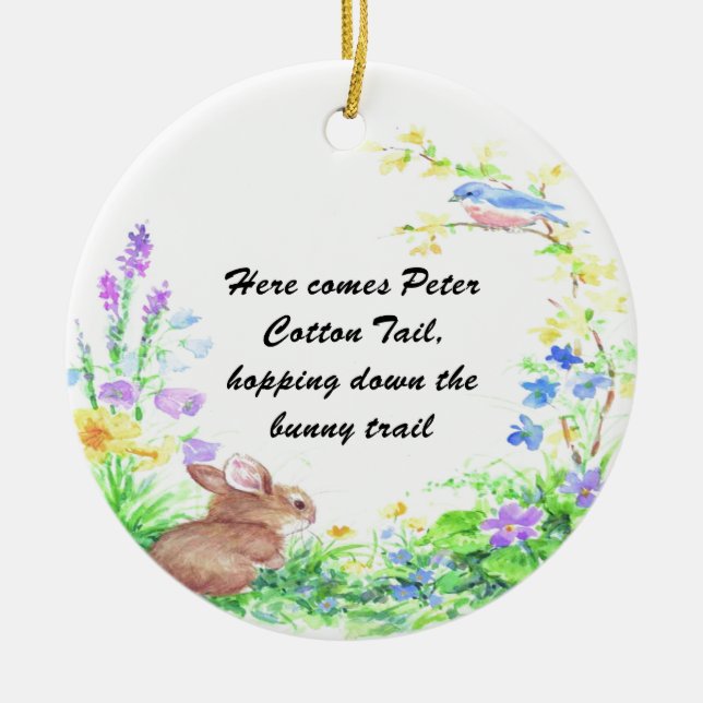 Décoration En Céramique Tail Peter Cotton - (Devant)