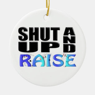 Décoration En Céramique TAIS-TOI ET AUGMENTEZ (4 as)