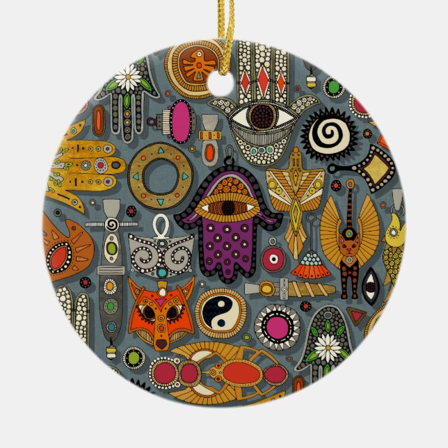 Décoration En Céramique talismans slate (Devant)