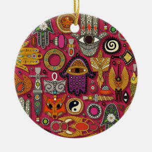 Décoration En Céramique talismans viva magenta