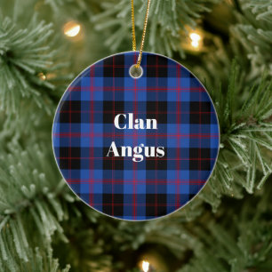 Décoration En Céramique Tartan Moderne du Clan Angus