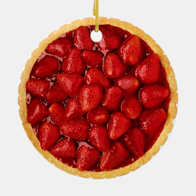 Décoration En Céramique Tarte de fraise (Dos)