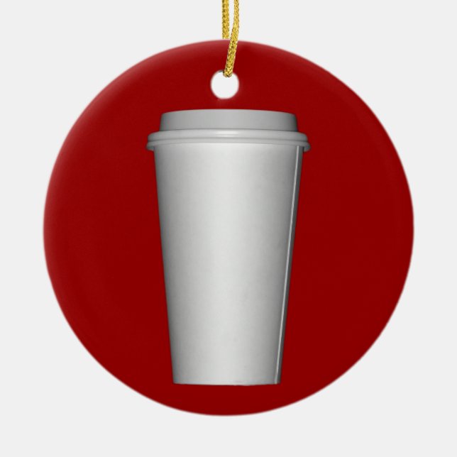 Décoration En Céramique Tasse à aller (Devant)