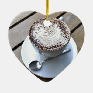 Décoration En Céramique Tasse de café avec de la crème