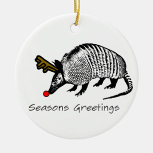 Décoration En Céramique Tatou de Noël