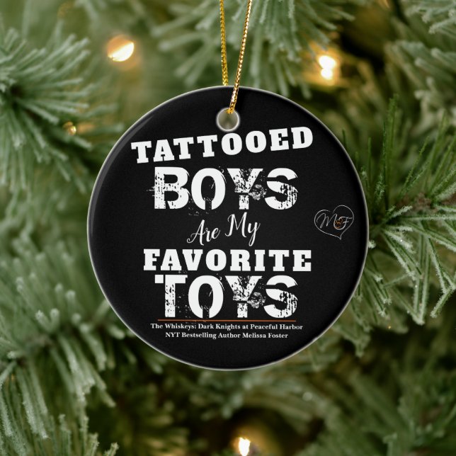 Décoration En Céramique Tattooed Boys are my Favorite Toys (Arbre)