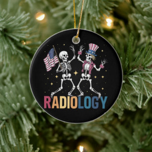 Décoration En Céramique Technicien en radiologie de squelette dansant patr